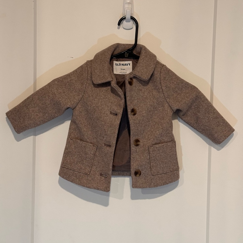 Old Navy Kids Tan Pea Coat